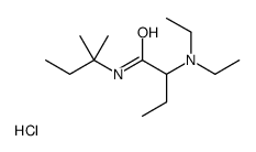 2-(Diethylamino)-N-tert-pentylbutyramide hydrochloride Structure