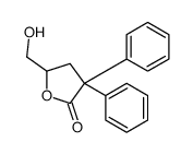 5-(hydroxymethyl)-3,3-diphenyloxolan-2-one结构式