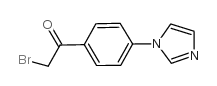 2-BROMO-1-(4-IMIDAZOL-1-YL-PHENYL)ETHANONE structure