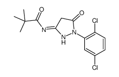 N-[1-(2,5-Dichlorophenyl)-5-oxo-4,5-dihydro-1H-pyrazol-3-yl]-2,2-dimethylpropionamide结构式