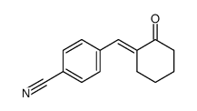 (E)-2-(4-cyano-phenylmethylene)-cyclohexanone结构式