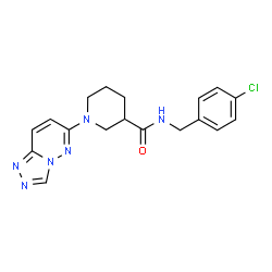 N-(4-chlorobenzyl)-1-([1,2,4]triazolo[4,3-b]pyridazin-6-yl)piperidine-3-carboxamide picture