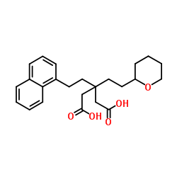 3-(2-Naphthalen-1-yl-ethyl)-3-[2-(tetrahydro-pyran-2-yl)-ethyl]-pentanedioic acid picture