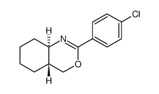 trans-2-(4'-Chlorphenyl)-4,5-tetramethylen-4,5-dihydro-6H-1,3-oxazin Structure