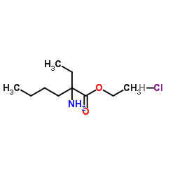 Ethyl 2-ethylnorleucinate hydrochloride (1:1) structure