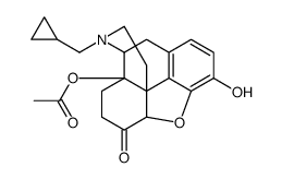 [(4R,4aS,7aR,12bS)-3-(cyclopropylmethyl)-9-hydroxy-7-oxo-2,4,5,6,7a,13-hexahydro-1H-4,12-methanobenzofuro[3,2-e]isoquinoline-4a-yl] acetate结构式