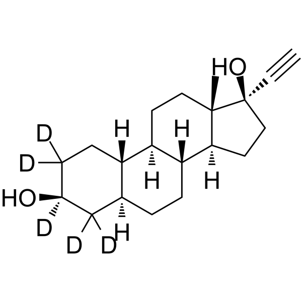 3β,5α-Tetrahydronorethisterone-d5 Structure