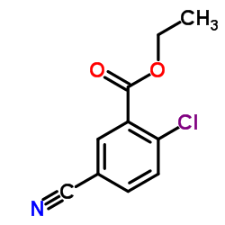 2-chloro-5-cyanobenzoic acid ethyl ester结构式