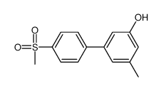 3-methyl-5-(4-methylsulfonylphenyl)phenol Structure