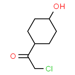 Ethanone, 2-chloro-1-(4-hydroxycyclohexyl)-, trans- (9CI) structure