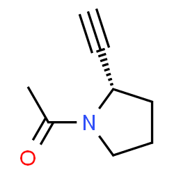 Pyrrolidine, 1-acetyl-2-ethynyl-, (S)- (9CI)结构式