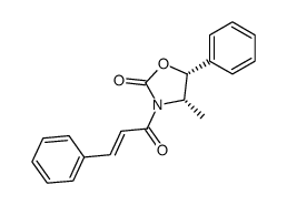 (E)-(4S,5R)-4-methyl-3-(3'-phenyl-2'-propenoyl)-5-phenyl-2-oxazolidinone结构式