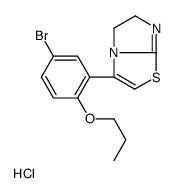 Imidazo(2,1-b)thiazole, 5,6-dihydro-3-(5-bromo-2-propoxyphenyl)-, mono hydrochloride picture