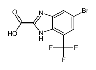 5-bromo-7-(trifluoromethyl)-1H-benzimidazole-2-carboxylic acid Structure