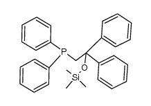 (2,2-diphenyl-2-trimethylsiloxyethyl)diphenylphosphine结构式