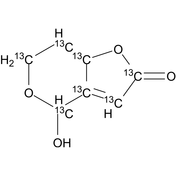 展青霉素-13C7结构式