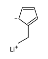 lithium,5-ethylcyclopenta-1,3-diene结构式