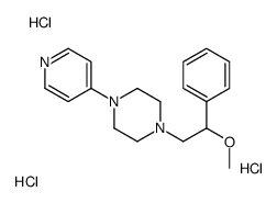 1-(2-methoxy-2-phenylethyl)-4-pyridin-4-ylpiperazine,trihydrochloride Structure