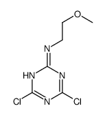 4,6-dichloro-N-(2-methoxyethyl)-1,3,5-triazin-2-amine结构式