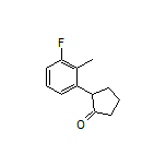 2-(3-Fluoro-2-methylphenyl)cyclopentanone Structure