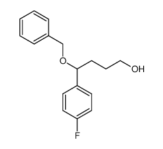 4-(benzyloxy)-4-(4-fluorophenyl)-butan-1-ol结构式