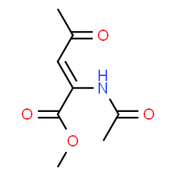 2-Pentenoic acid,2-(acetylamino)-4-oxo-,methyl ester结构式