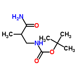 Carbamic acid, (3-amino-2-methyl-3-oxopropyl)-, 1,1-dimethylethyl ester (9CI) structure