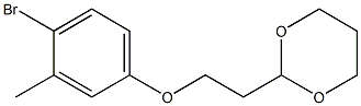 2-[2-(4-bromo-3-methylphenoxy)ethyl]-1,3-dioxane Structure