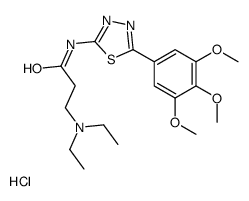 3-(diethylamino)-N-[5-(3,4,5-trimethoxyphenyl)-1,3,4-thiadiazol-2-yl]propanamide,hydrochloride结构式