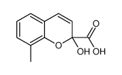 2-hydroxy-8-methylchromene-2-carboxylic acid结构式