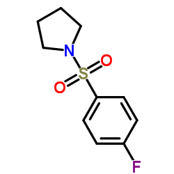 1-(4-氟苯基磺酰)吡咯啉结构式