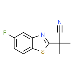 2-Benzothiazoleacetonitrile,5-fluoro-alpha,alpha-dimethyl-(9CI)结构式