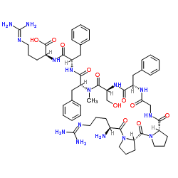 (N-Me-D-Phe7)-Bradykinin Structure