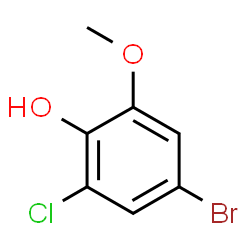 4-Bromo-2-chloro-6-methoxyphenol Structure