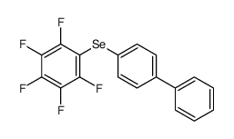 1,2,3,4,5-pentafluoro-6-(4-phenylphenyl)selanylbenzene Structure