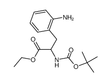 ethyl 3-(2-aminophenyl)-2-((tert-butoxycarbonyl)amino)propanoate Structure