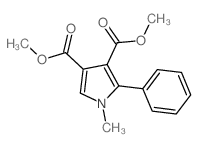 dimethyl 1-methyl-2-phenyl-pyrrole-3,4-dicarboxylate Structure