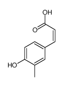 4-HYDROXY-3-METHYLCINNAMIC ACID structure