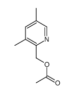 (3,5-dimethylpyridin-2-yl)methyl acetate Structure