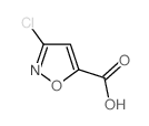 3-Chloro-5-isoxazolecarboxylic acid Structure