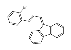 9H-Fluorene,9-[3-(2-bromophenyl)-2-propen-1-ylidene]- Structure