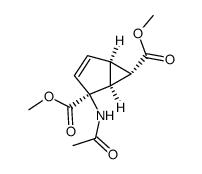 dimethyl (1S,2S,5R,6S)-2-acetamidobicyclo[3.1.0]hex-3-ene-2,6-dicarboxylate结构式