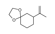 7-isopropenyl-1,4-dioxa-spiro[4.5]decane结构式