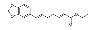 ethyl 7-(1,3-benzodioxol-5-yl)hepta-2,6-dienoate Structure