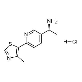 (S)-1-(6-(4-Methylthiazol-5-yl)pyridin-3-yl)ethan-1-aminehydrochloride structure