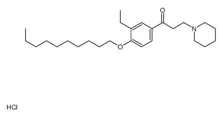 1-(4-decoxy-3-ethylphenyl)-3-piperidin-1-ylpropan-1-one,hydrochloride Structure