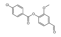 4-FORMYL-2-METHOXYPHENYL 4-CHLOROBENZOATE结构式