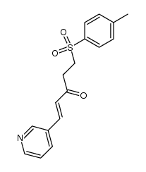 5-[(4'-methylphenyl)sulfonyl]-1-(3'-pyridyl)-1-penten-3-one结构式