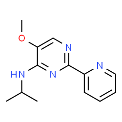 N-Isopropyl-5-methoxy-2-(2-pyridinyl)-4-pyrimidinamine结构式