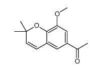 6-Acetyl-8-methoxy-2,2-dimethyl-2H-1-benzopyran Structure